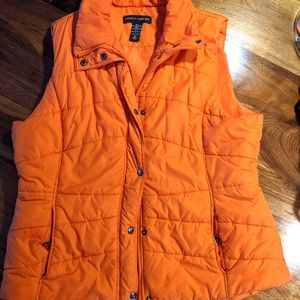 Women's puffy vest, New York & Company, Orange, XL